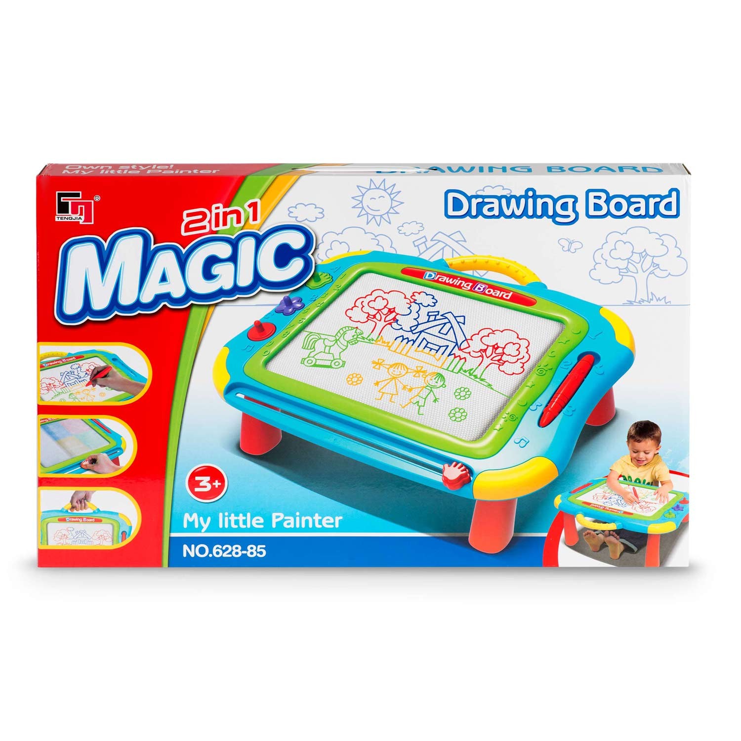 Ricokidsi kritseldustahvel + joonistuslaud - sinine - Image 8