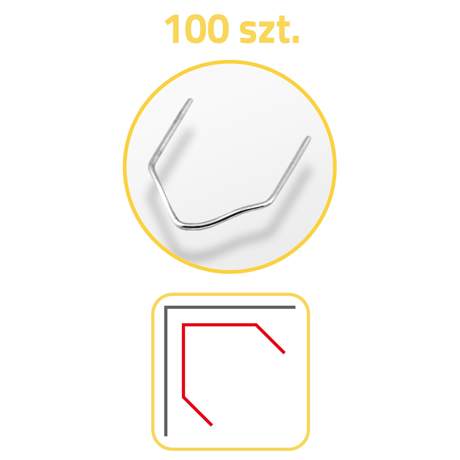 Klambrid plastkeevitusmasinale 100 tk, tüüp D, Humberg - Image 4